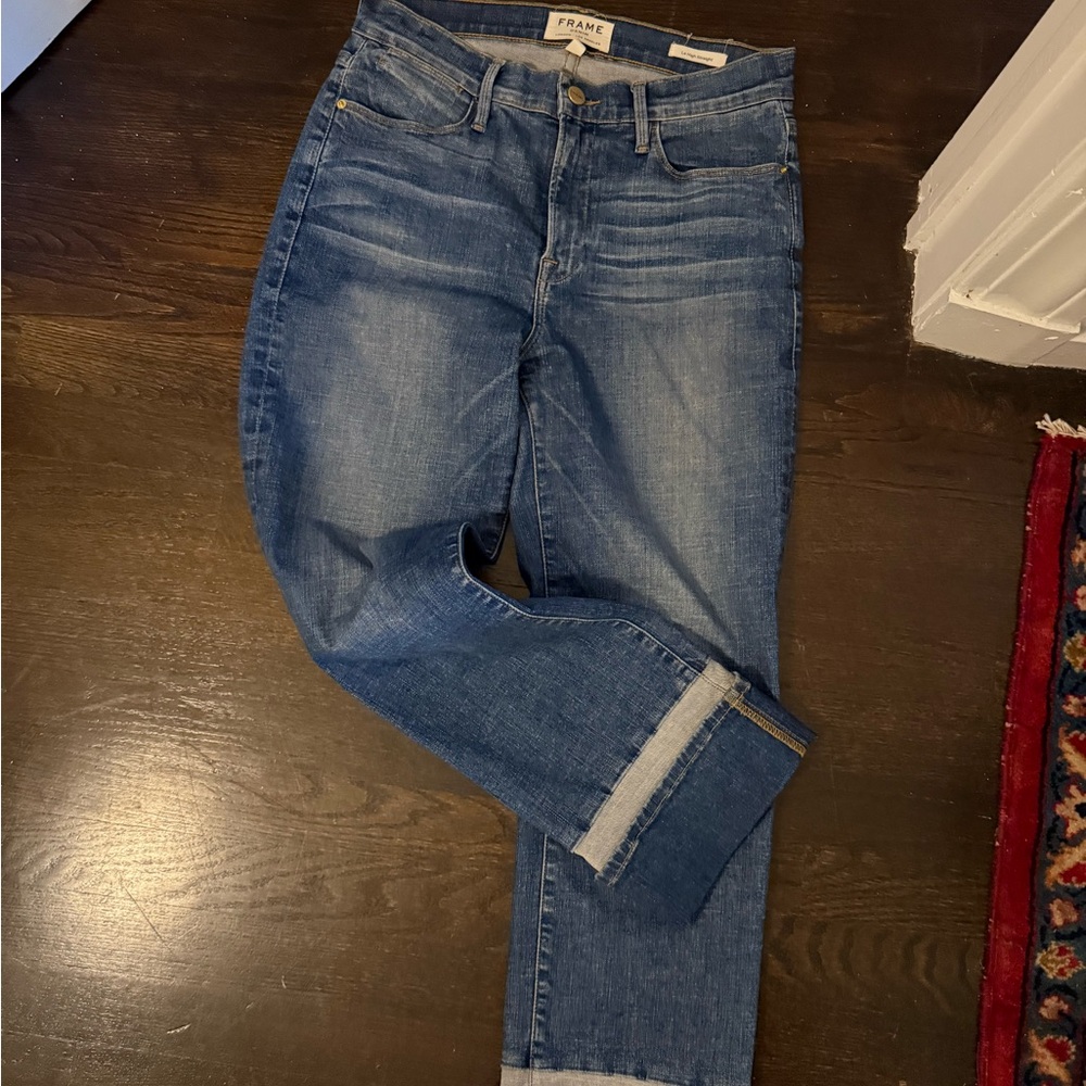 Frame Le High Straight Reverse Cuff - Picture 2 of 3